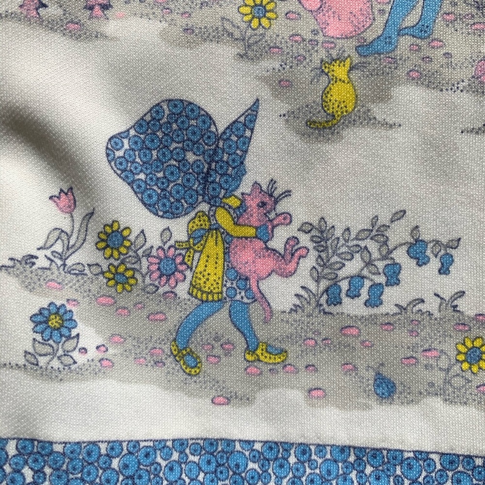 Kids Vintage 70s Mod Polyester Button Down - Picture 8 of 9